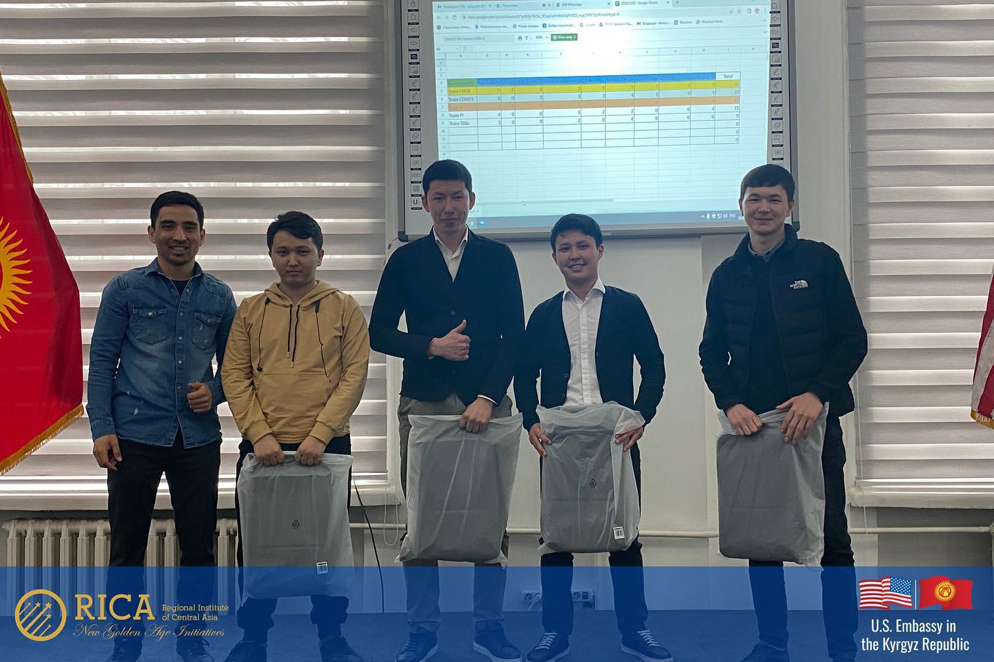 1 место на хакатоне по Python от Regional Institute of Central Asia (RICA)